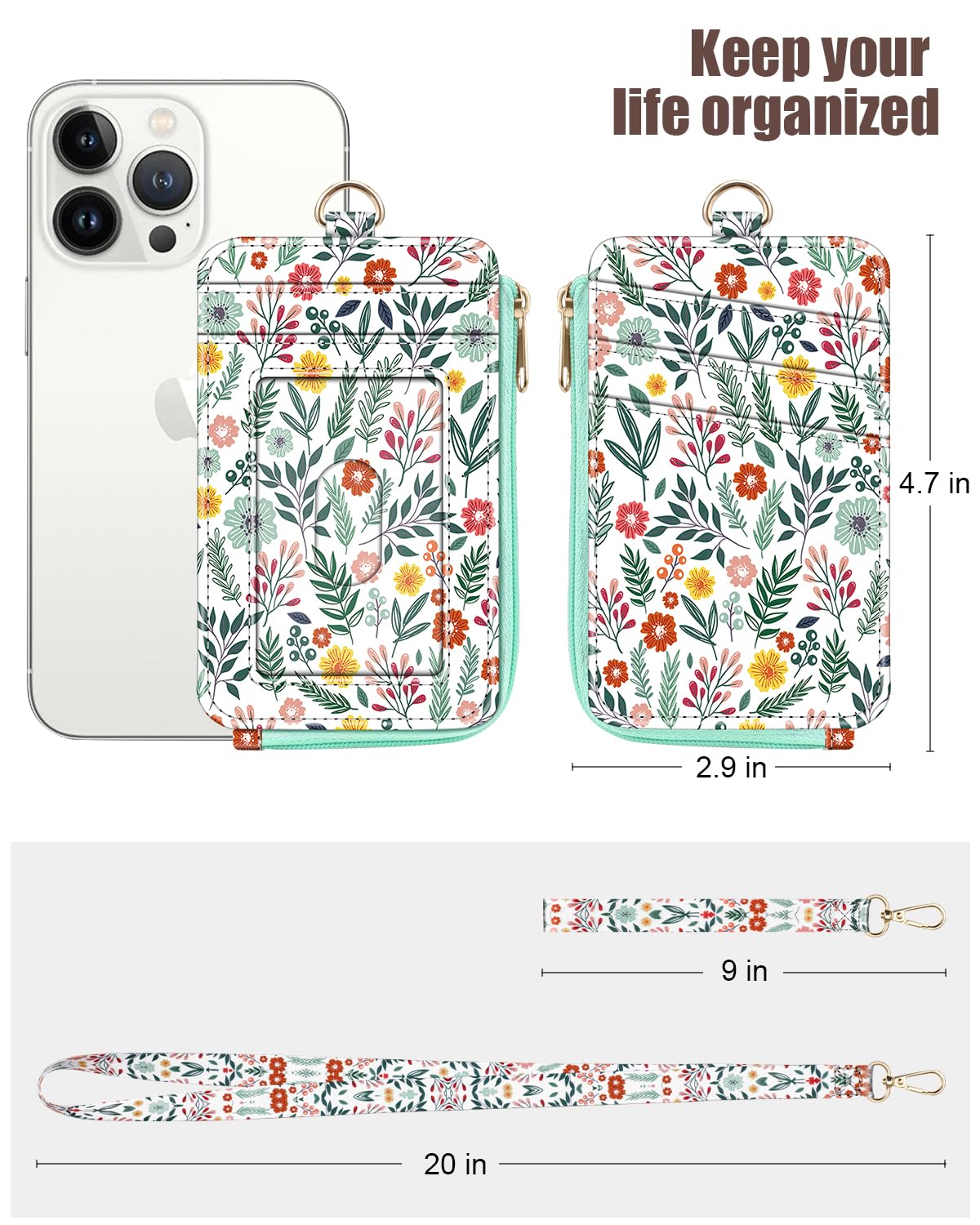 Foto 4 pulgar | Billetera Fintie 2 En 1 Para Mujer Con Soporte Para Tarjetas Y Cordón - Venta Internacional.