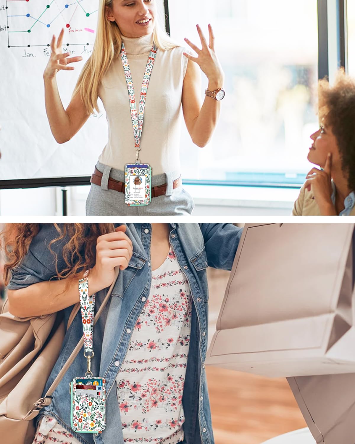 Foto 7 | Billetera Fintie 2 En 1 Para Mujer Con Soporte Para Tarjetas Y Cordón - Venta Internacional.
