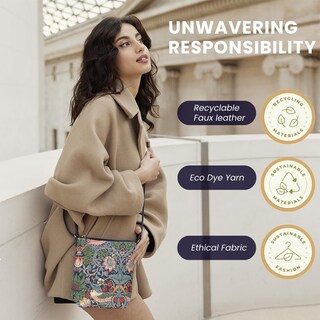 Foto 7 | Bandolera Signare Tapestry Small Para Mujer, Diseño Azul - Venta Internacional.