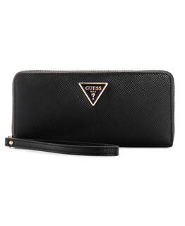 Foto 1 | Cartera Guess Laurel Grande Con Cremallera Redonda Negra Para Mujer - Venta Internacional.