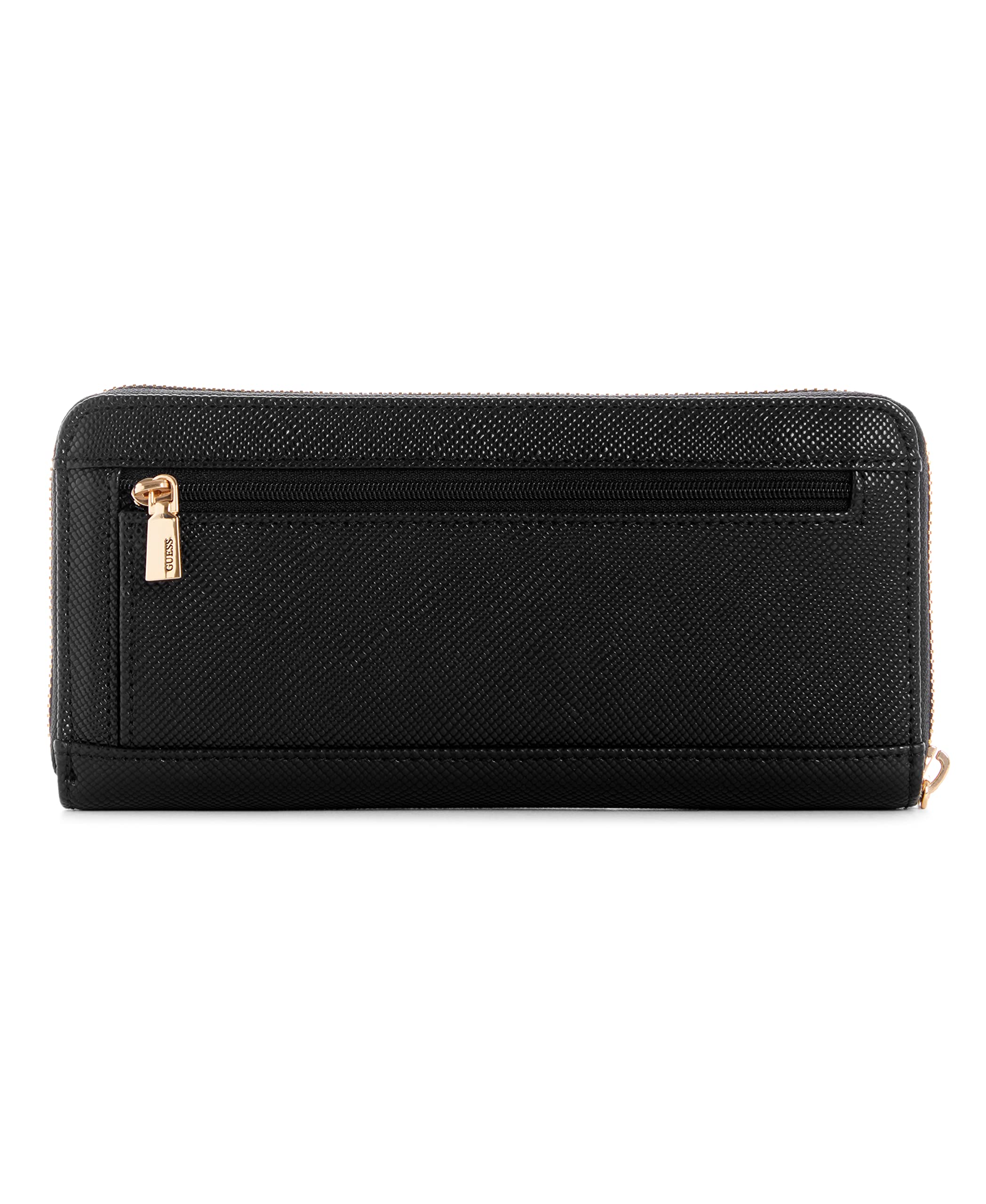 Foto 4 pulgar | Cartera Guess Laurel Grande Con Cremallera Redonda Negra Para Mujer - Venta Internacional.