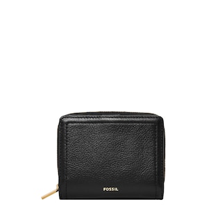 Foto 1 | Cartera Fossil Logan De Piel Con Bloqueo Rfid Para Mujer Negra - Venta Internacional.