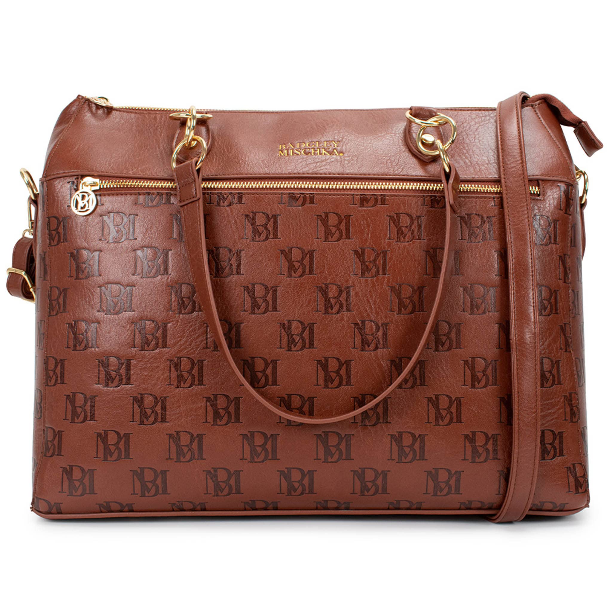 Foto 2 pulgar | Bolso Badgley Mischka Madalyn De Piel Vegana Para Viaje, Color Canela - Venta Internacional.