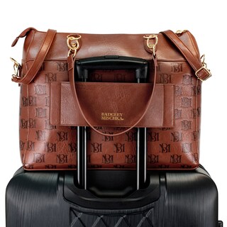 Foto 2 | Bolso Badgley Mischka Madalyn De Piel Vegana Para Viaje, Color Canela - Venta Internacional.