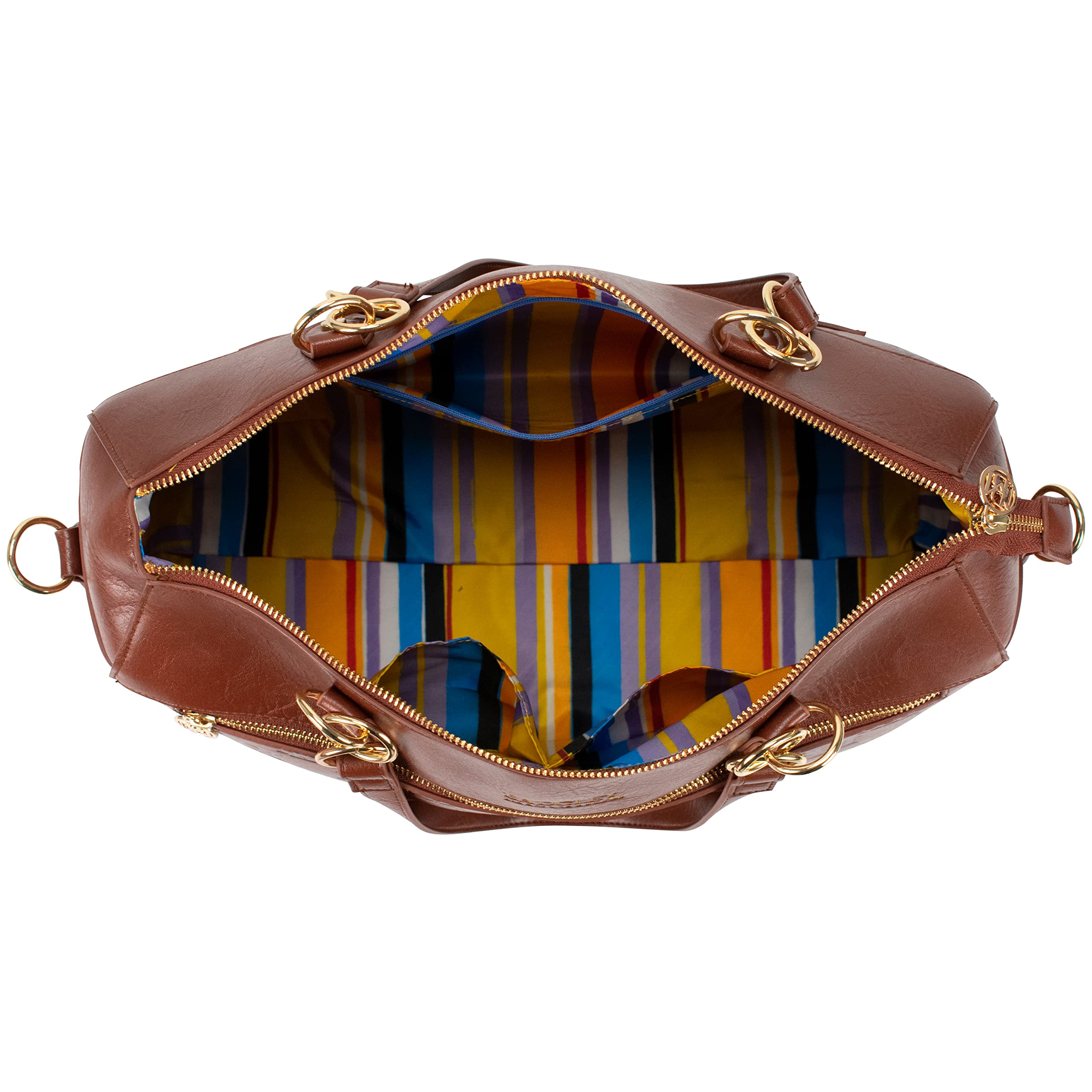 Foto 4 pulgar | Bolso Badgley Mischka Madalyn De Piel Vegana Para Viaje, Color Canela - Venta Internacional.
