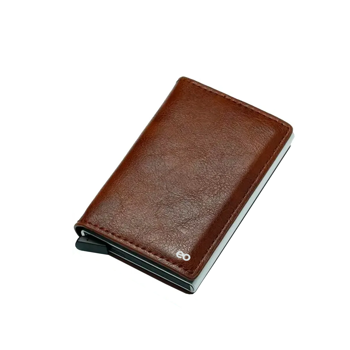 Cartera Tarjetero De Cuero Protección Con Rfid Eo Safe Imports Esi-19382 Marron