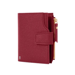 Foto 1 | Monedero Tarjetero Mujer Botón De Presión Eo Safe Imports Esi-19393 Rojo