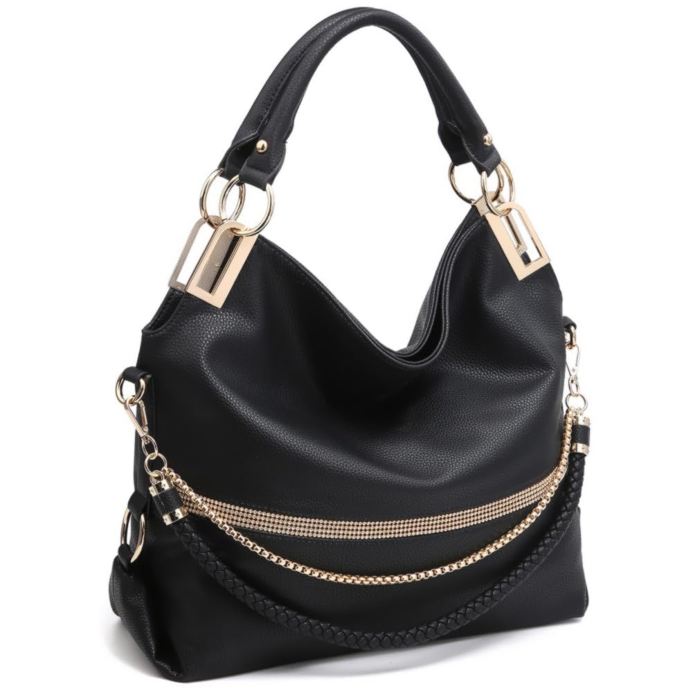 Foto 2 pulgar | Bolso Dasein Monederos Para Mujer De Piel Vegana Hobo Black - Venta Internacional.