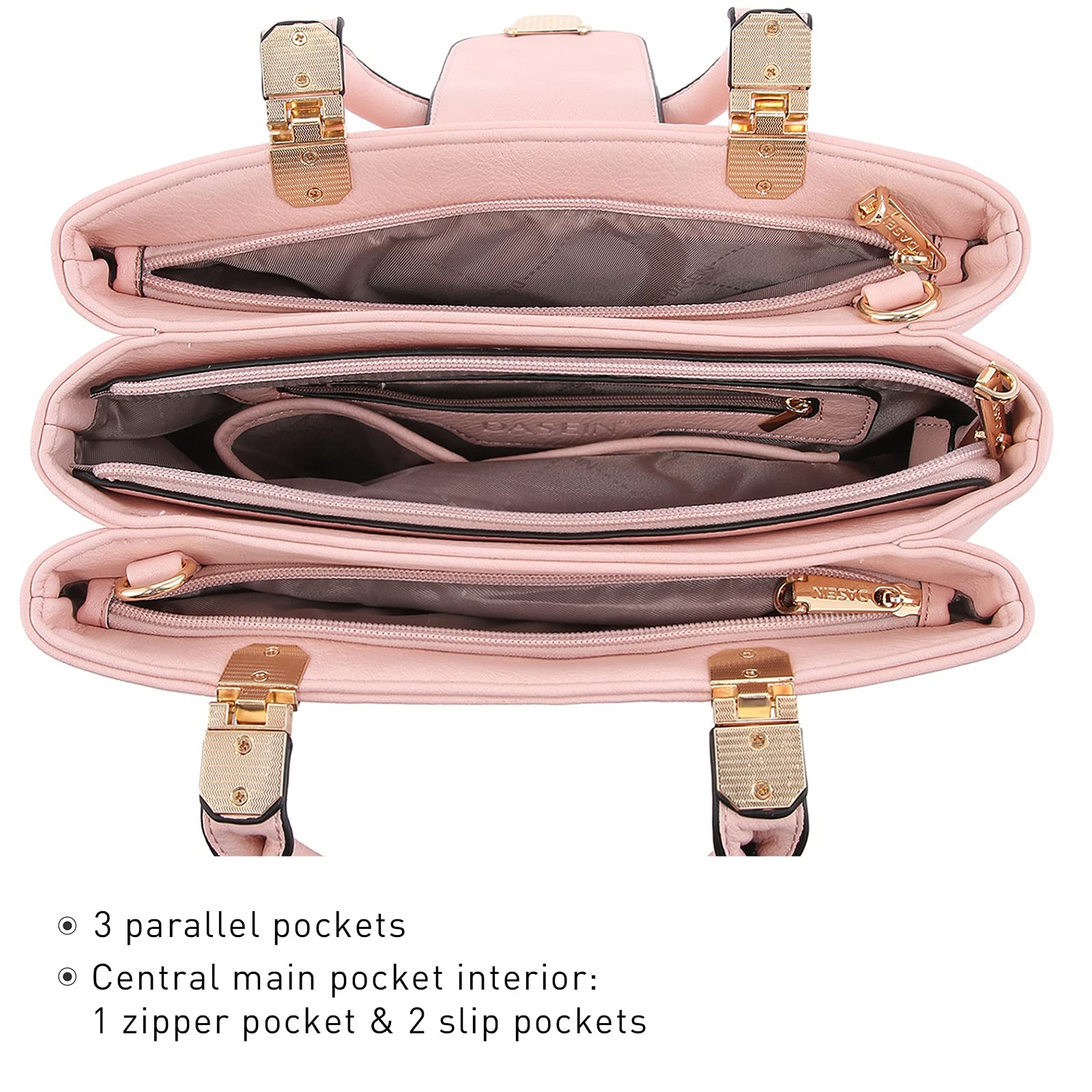 Foto 6 pulgar | Bolso Dasein De Piel Vegana Con Asa En La Parte Superior - Venta Internacional.