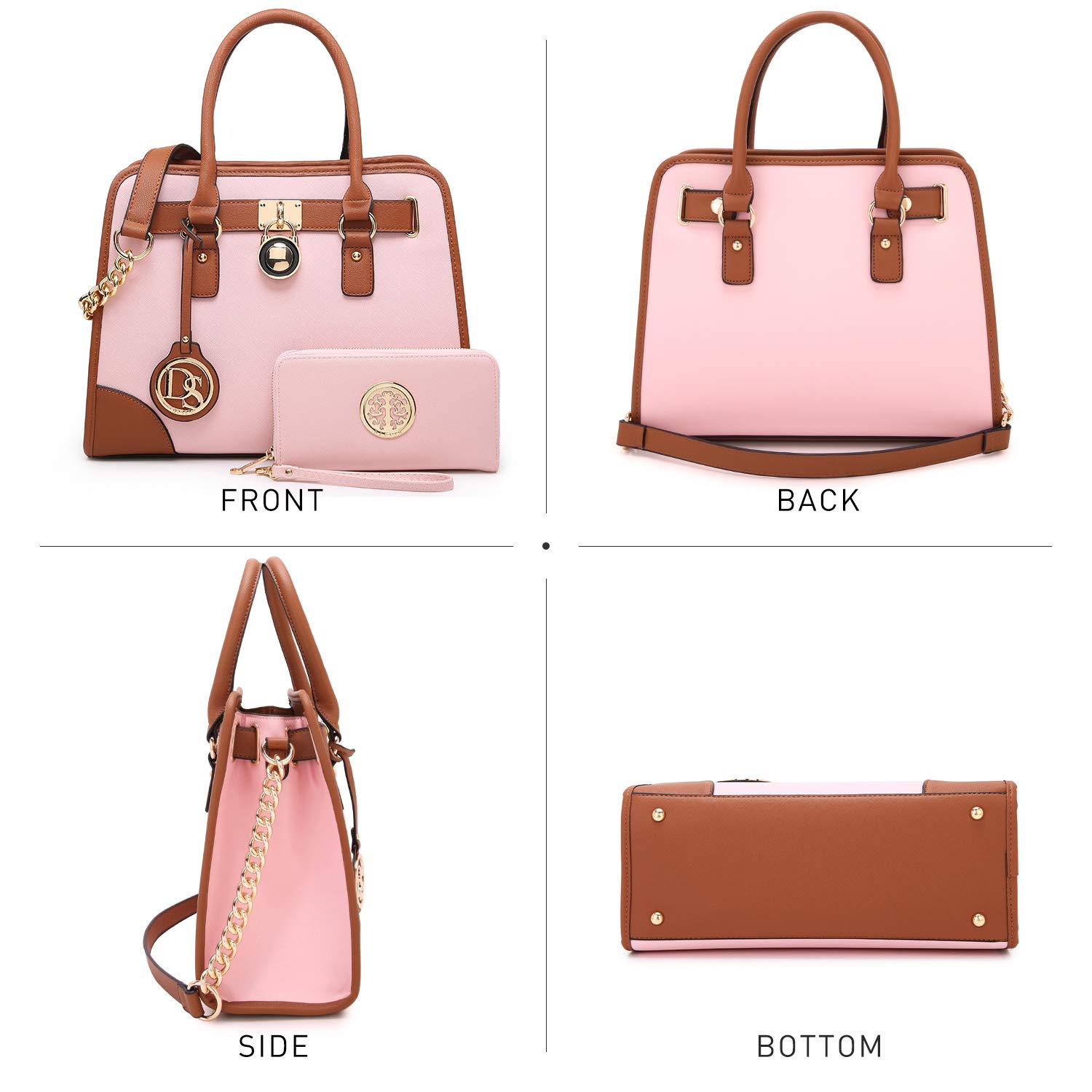 Foto 4 pulgar | Bolso De Mano Dasein De Diseñador Para Mujer Con Cartera A Juego - Venta Internacional.