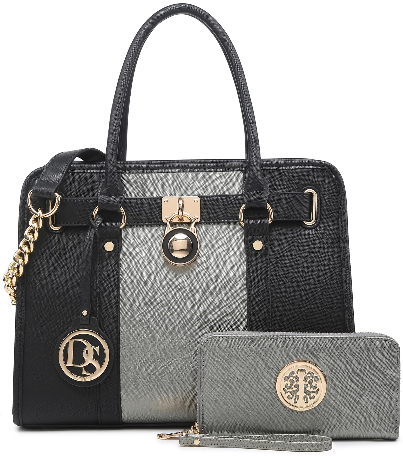 Bolso De Mano Dasein De Piel Vegana Bicolor Para Mujer - Venta Internacional.