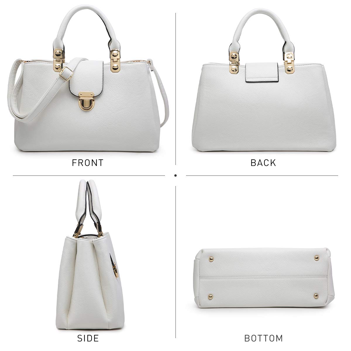 Foto 6 | Bolso Dasein De Piel Vegana Con Asa En La Parte Superior - Venta Internacional.
