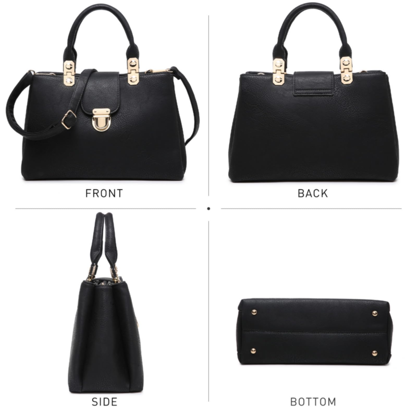 Foto 3 | Bolso Dasein De Piel Vegana Con Asa En La Parte Superior - Venta Internacional.