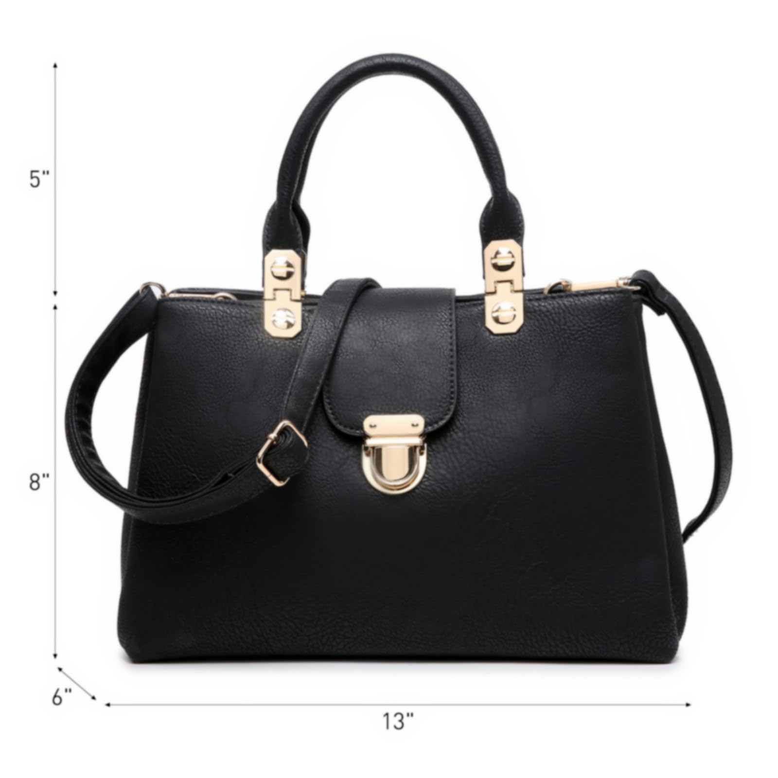 Foto 5 pulgar | Bolso Dasein De Piel Vegana Con Asa En La Parte Superior - Venta Internacional.