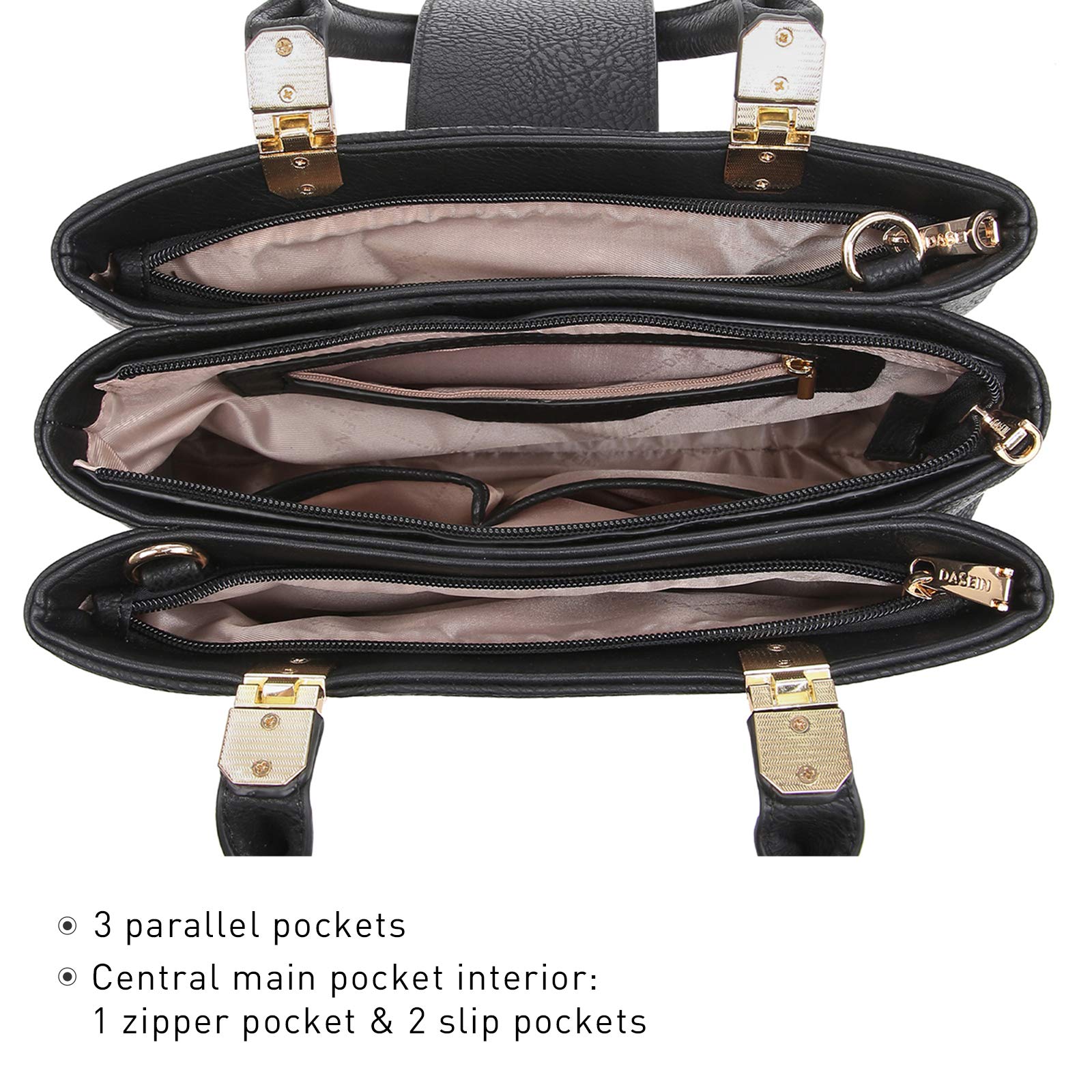 Foto 5 | Bolso Dasein De Piel Vegana Con Asa En La Parte Superior - Venta Internacional.