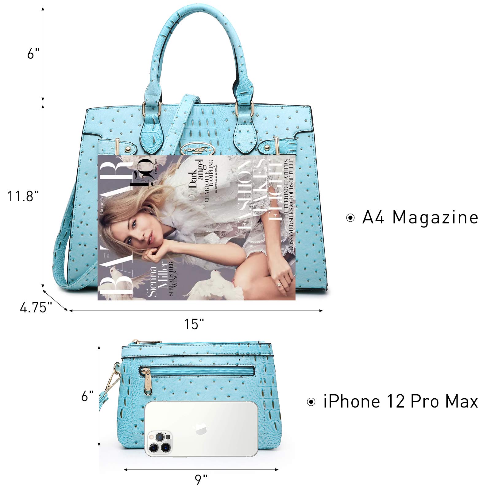 Foto 7 pulgar | Bolso De Hombro Dasein Para Mujer Con Cartera - Venta Internacional.