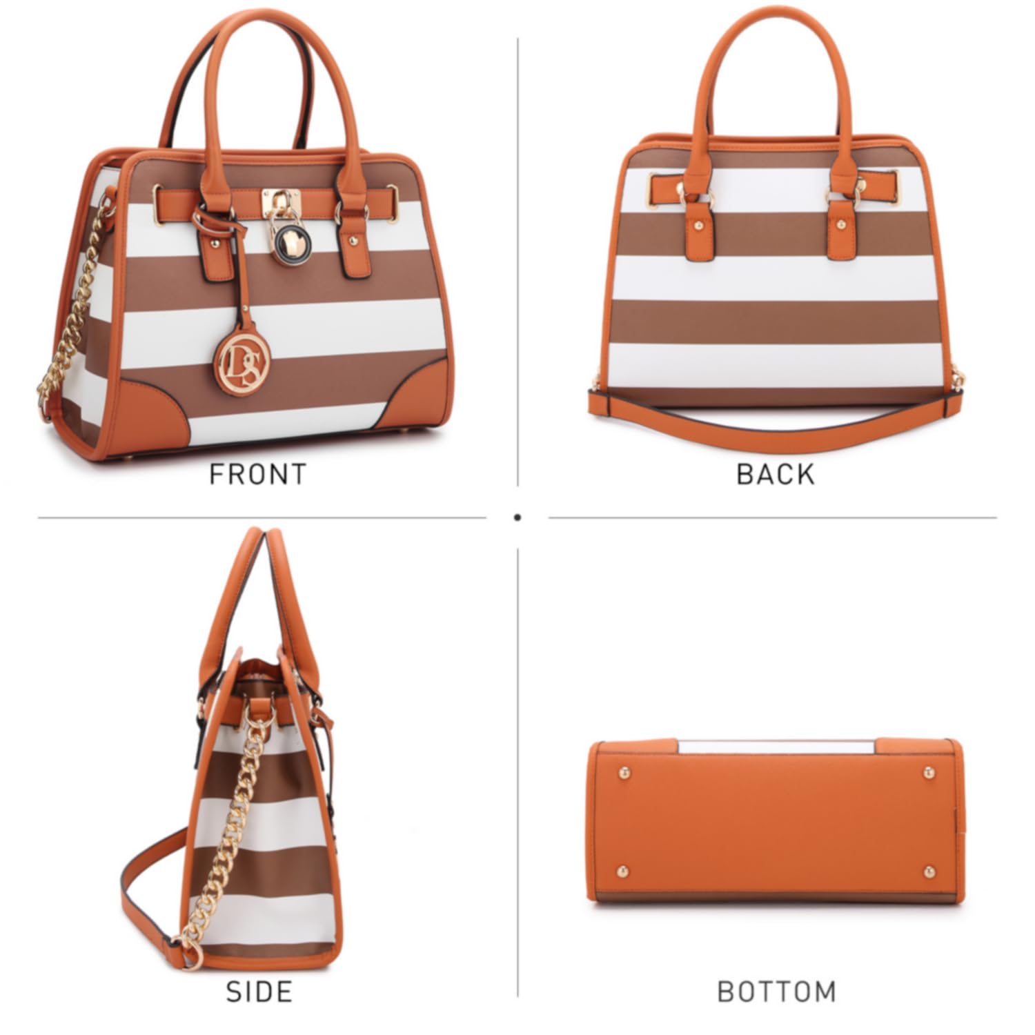 Foto 4 pulgar | Bolso Dasein De Piel Vegana Con Asa En La Parte Superior Para Mujer - Venta Internacional.