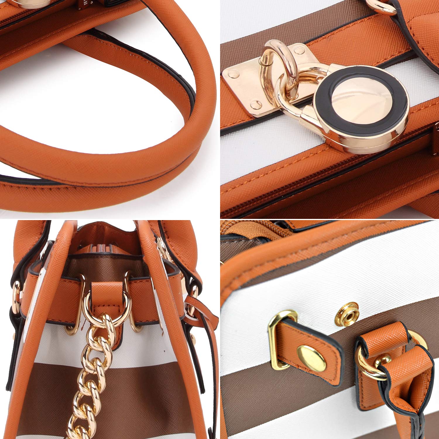 Foto 5 pulgar | Bolso Dasein De Piel Vegana Con Asa En La Parte Superior Para Mujer - Venta Internacional.