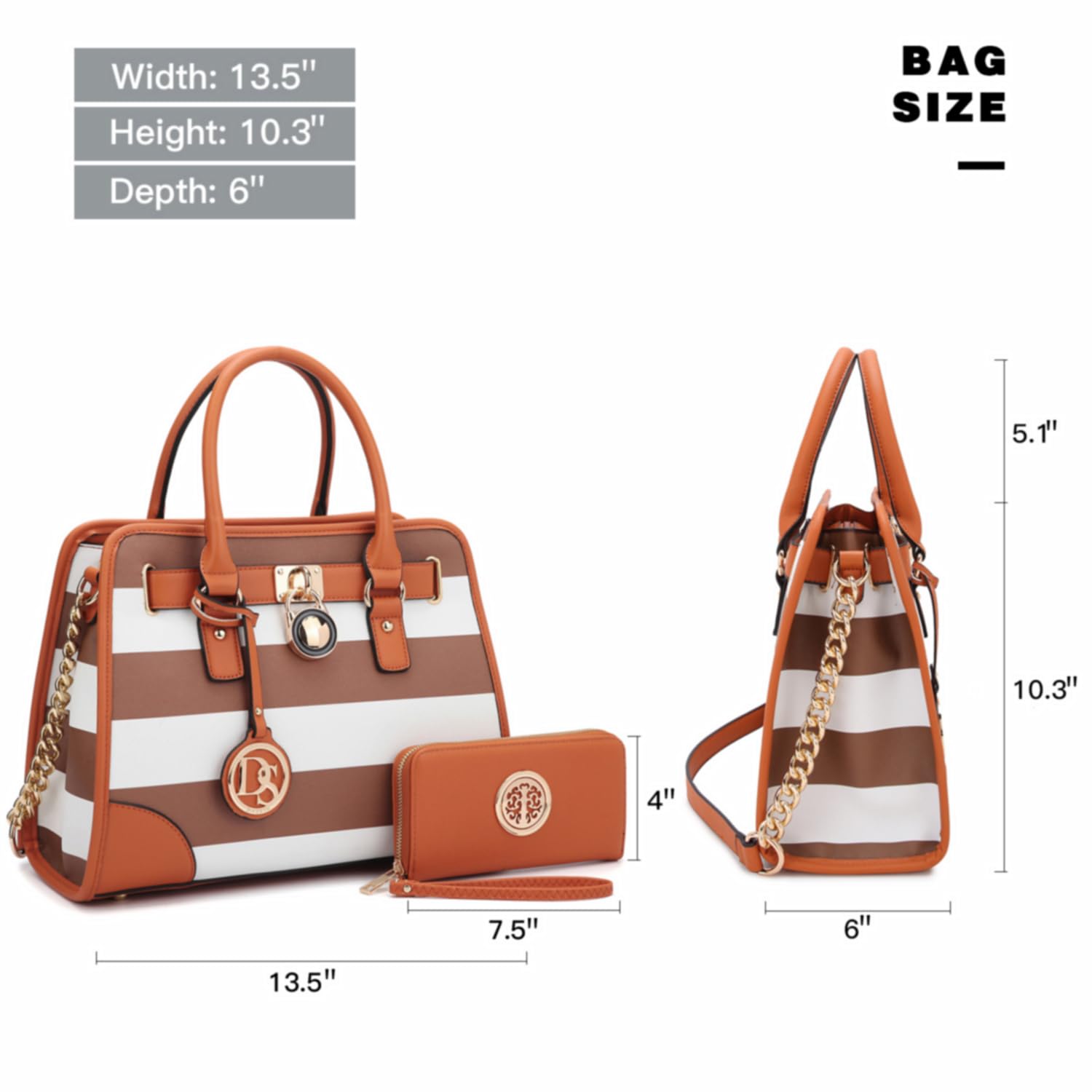Foto 7 pulgar | Bolso Dasein De Piel Vegana Con Asa En La Parte Superior Para Mujer - Venta Internacional.