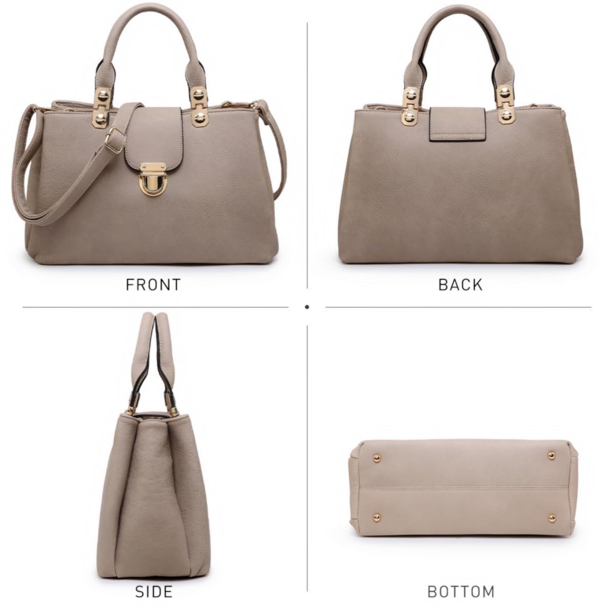 Foto 4 pulgar | Bolso Dasein, Cartera Con Asa En La Parte Superior, De Piel Vegana - Venta Internacional.