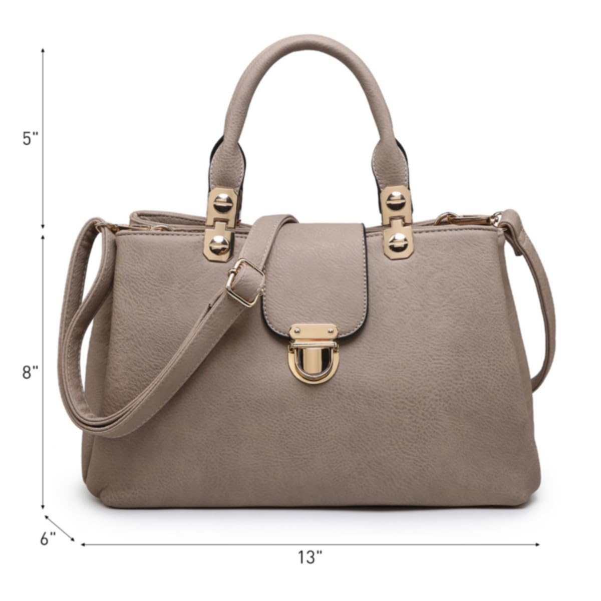 Foto 5 pulgar | Bolso Dasein, Cartera Con Asa En La Parte Superior, De Piel Vegana - Venta Internacional.