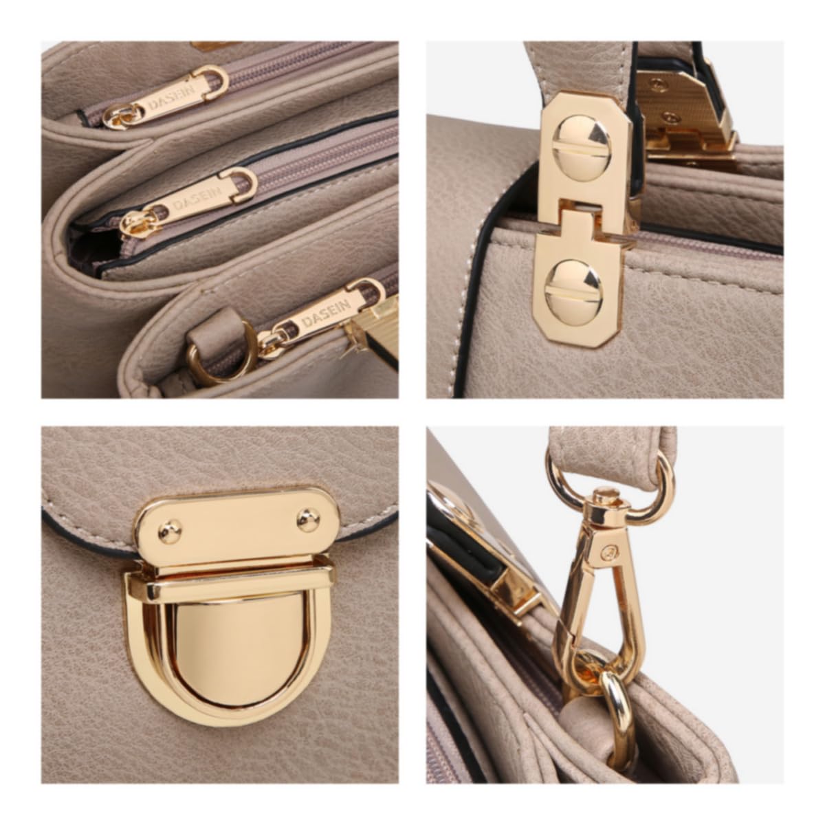Foto 7 pulgar | Bolso Dasein, Cartera Con Asa En La Parte Superior, De Piel Vegana - Venta Internacional.