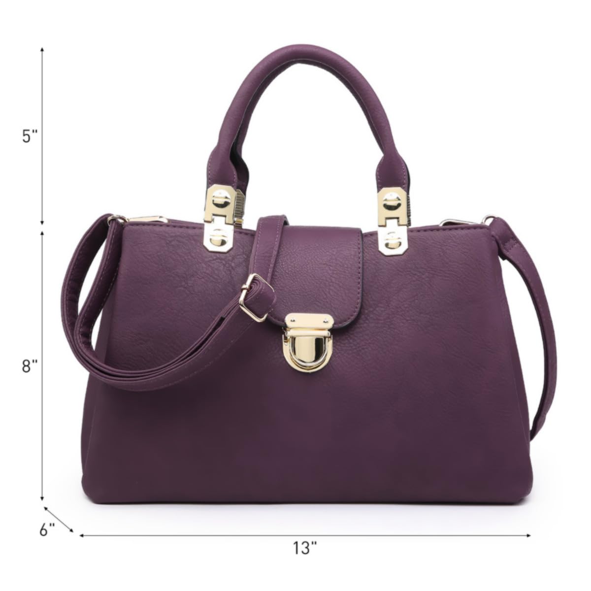 Foto 4 pulgar | Bolso Dasein De Piel Vegana Con Asa En La Parte Superior - Venta Internacional.