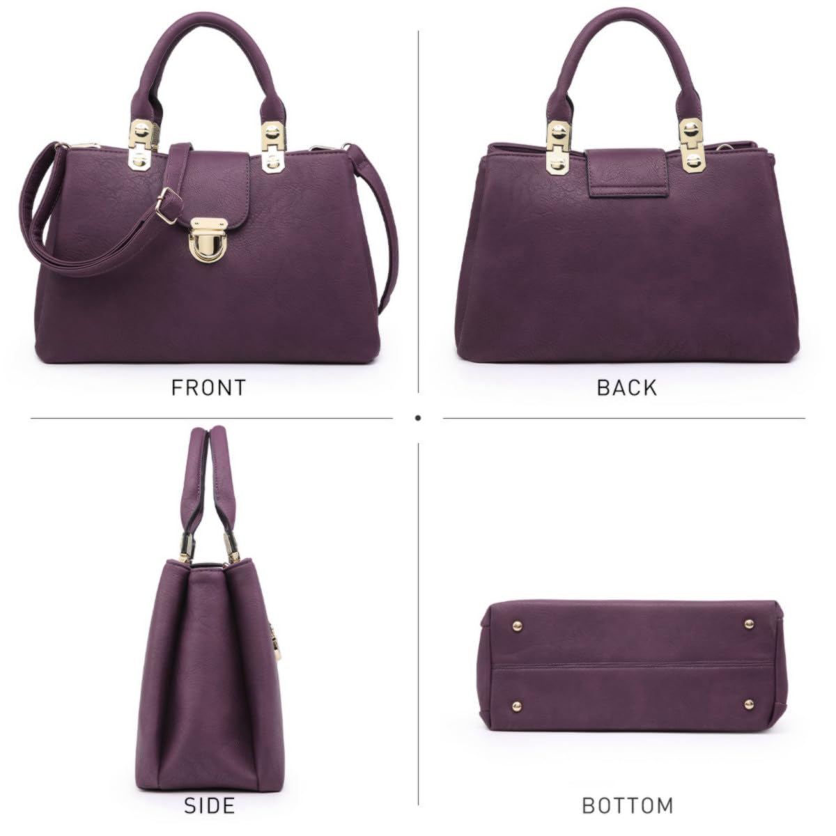 Foto 4 | Bolso Dasein De Piel Vegana Con Asa En La Parte Superior - Venta Internacional.