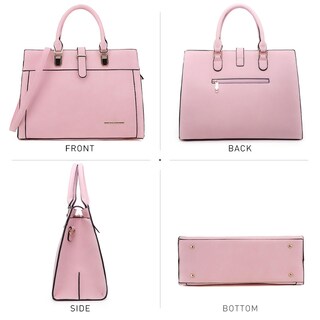 Foto 3 | Bolso De Mano Dasein Con Cinturón Y Solapa, Bolso De Hombro, Rosa - Venta Internacional.