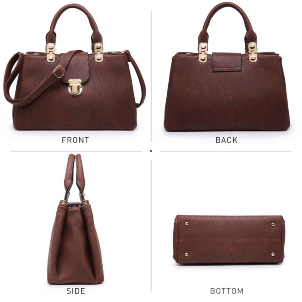 Foto 2 | Bolso Dasein De Piel Vegana Con Asa En La Parte Superior - Venta Internacional.