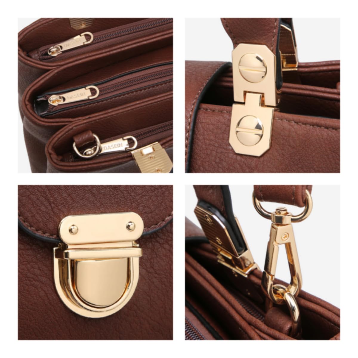 Foto 6 pulgar | Bolso Dasein De Piel Vegana Con Asa En La Parte Superior - Venta Internacional.