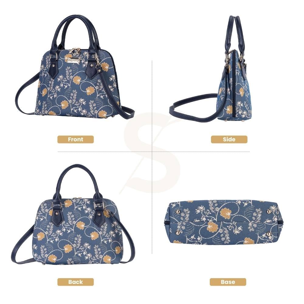 Foto 3 pulgar | Bolso De Hombro Signare Tapestry Para Mujer, Color Azul Austen - Venta Internacional.