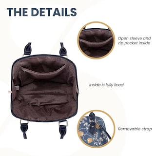 Foto 4 | Bolso De Hombro Signare Tapestry Para Mujer, Color Azul Austen - Venta Internacional.