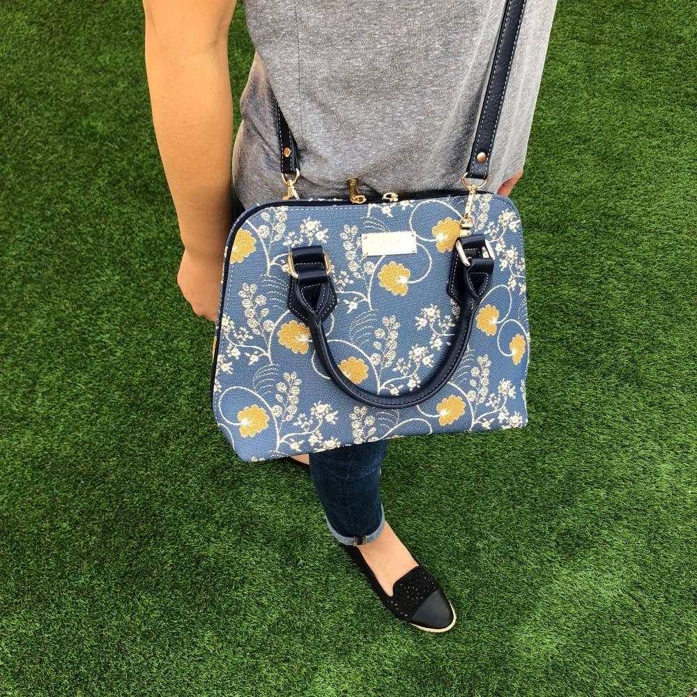 Foto 7 pulgar | Bolso De Hombro Signare Tapestry Para Mujer, Color Azul Austen - Venta Internacional.