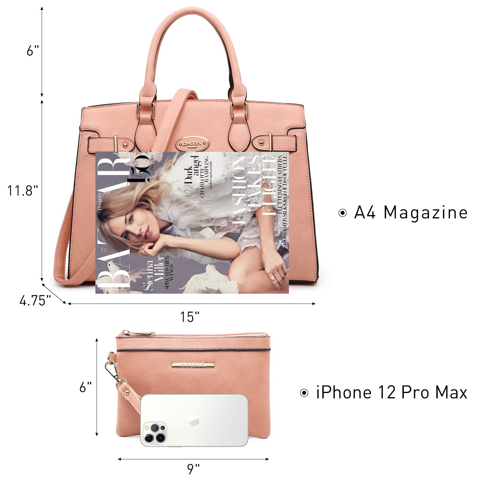 Foto 6 pulgar | Bolso De Hombro Dasein Para Mujer Con Cartera - Venta Internacional.