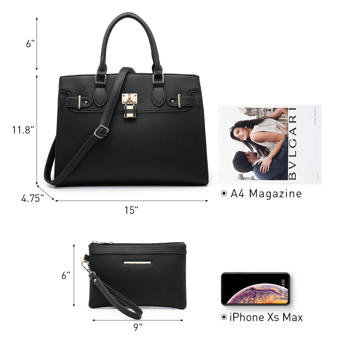 Foto 5 pulgar | Bolso De Hombro Dasein Para Mujer Con Cartera - Venta Internacional.