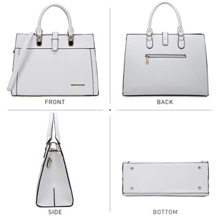 Foto 3 | Bolso De Mano Dasein Con Cinturón Con Solapa Y Bandolera, Bolso De Mano, Blanco - Venta Internacional.