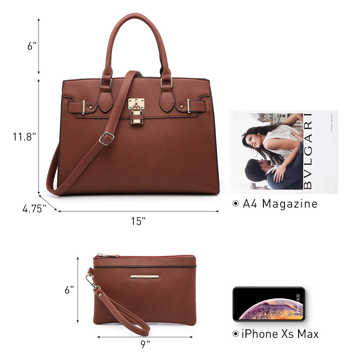 Foto 5 pulgar | Bolso De Hombro Dasein Para Mujer Con Cartera - Venta Internacional.