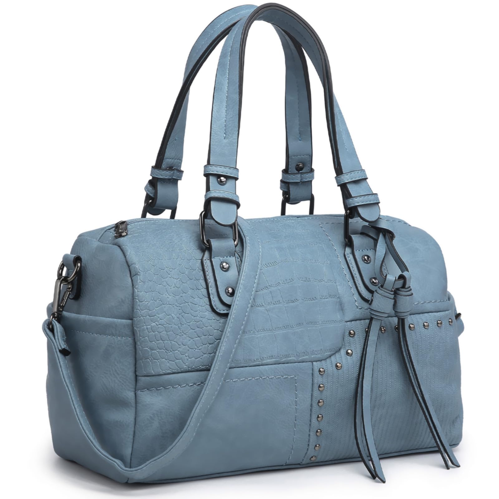 Foto 2 pulgar | Bolso Dasein De Piel Vegana Suave Para Mujer, Color Azul Claro - Venta Internacional.
