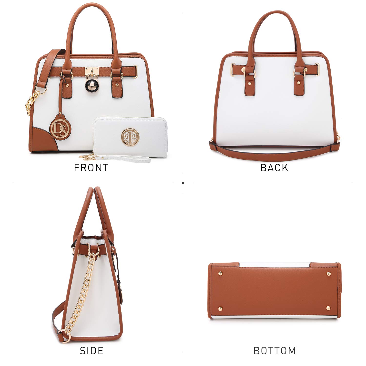 Foto 4 pulgar | Bolso De Mano Dasein De Diseñador Para Mujer Con Cartera A Juego - Venta Internacional.