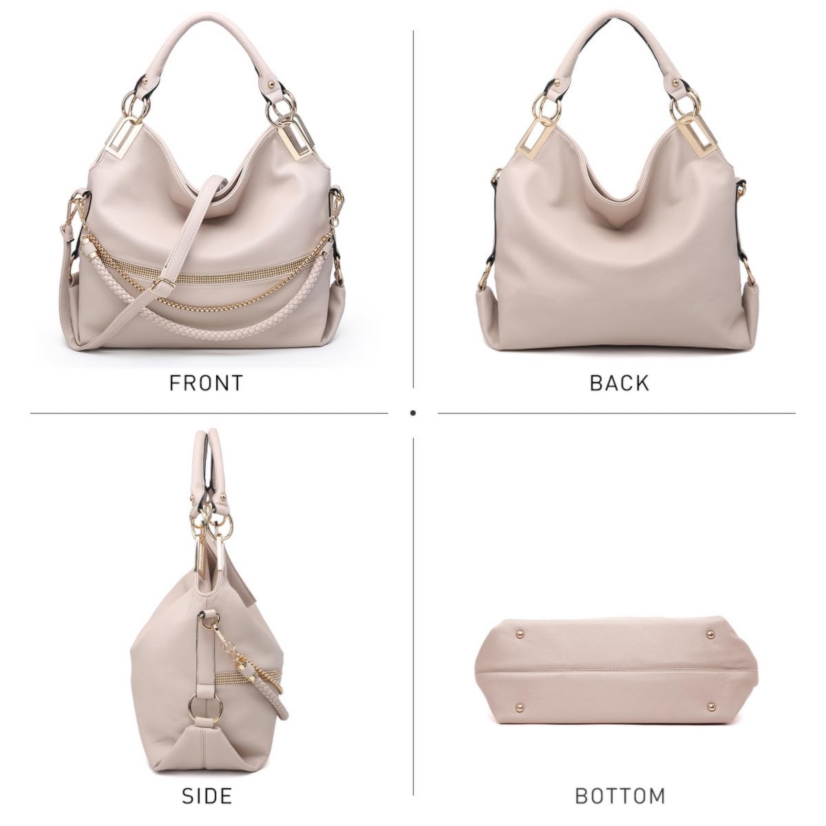 Foto 3 | Bolso Dasein Monederos Para Mujer De Piel Vegana Con Strass - Venta Internacional.