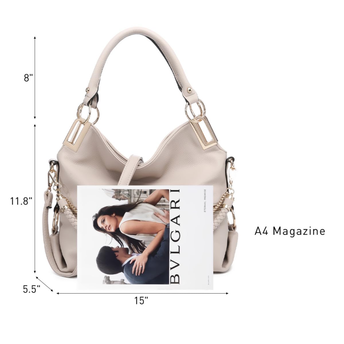 Foto 5 pulgar | Bolso Dasein Monederos Para Mujer De Piel Vegana Con Strass - Venta Internacional.