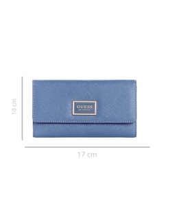 Foto 4 | Cartera Guess Abree Slim Clutch Indigo