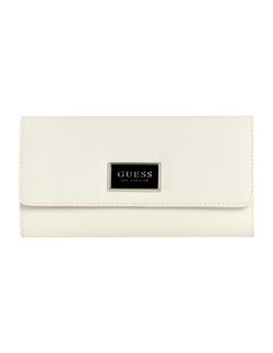Foto 1 | Cartera Guess Abree Slim Clutch Blanco