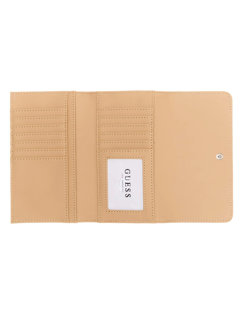 Foto 4 pulgar | Cartera Guess Abree Slim Clutch Blanco