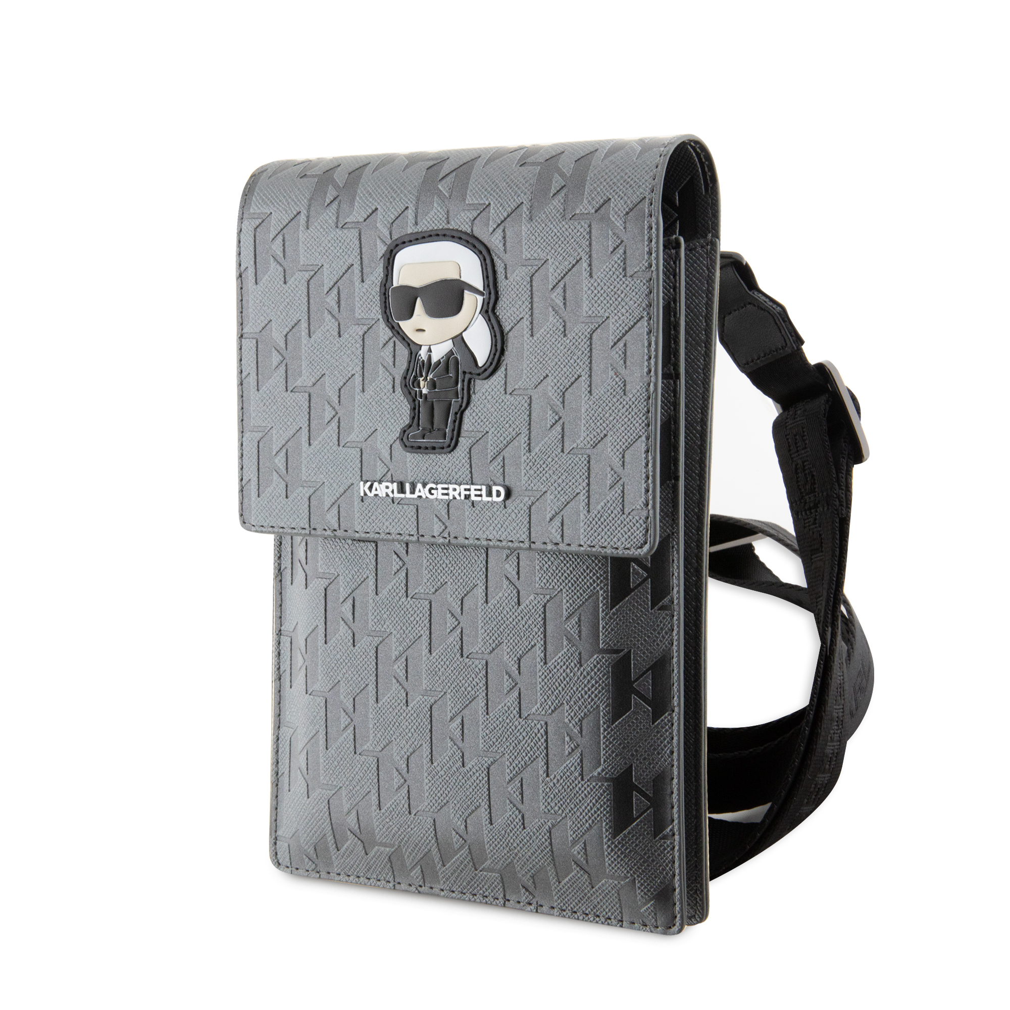 Foto 1 | Cartera Original Karl Monograma Karl Plata