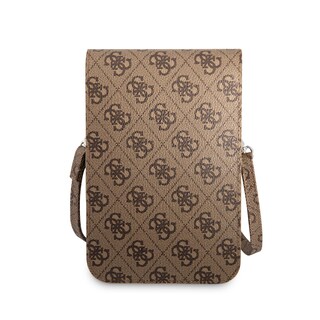 Foto 5 | Cartera Original Guess 4g Triángulo Café