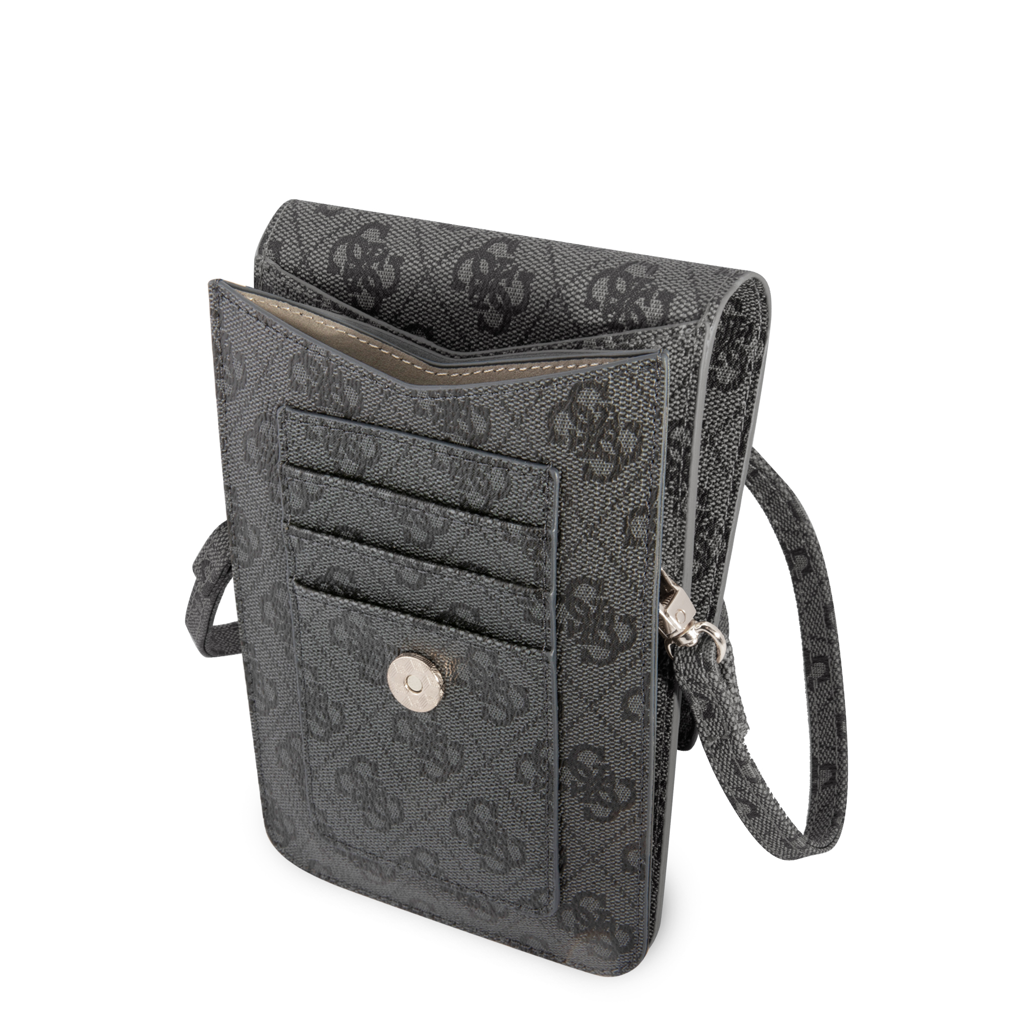 Foto 5 pulgar | Cartera Original Guess 4g Triángulo Negro