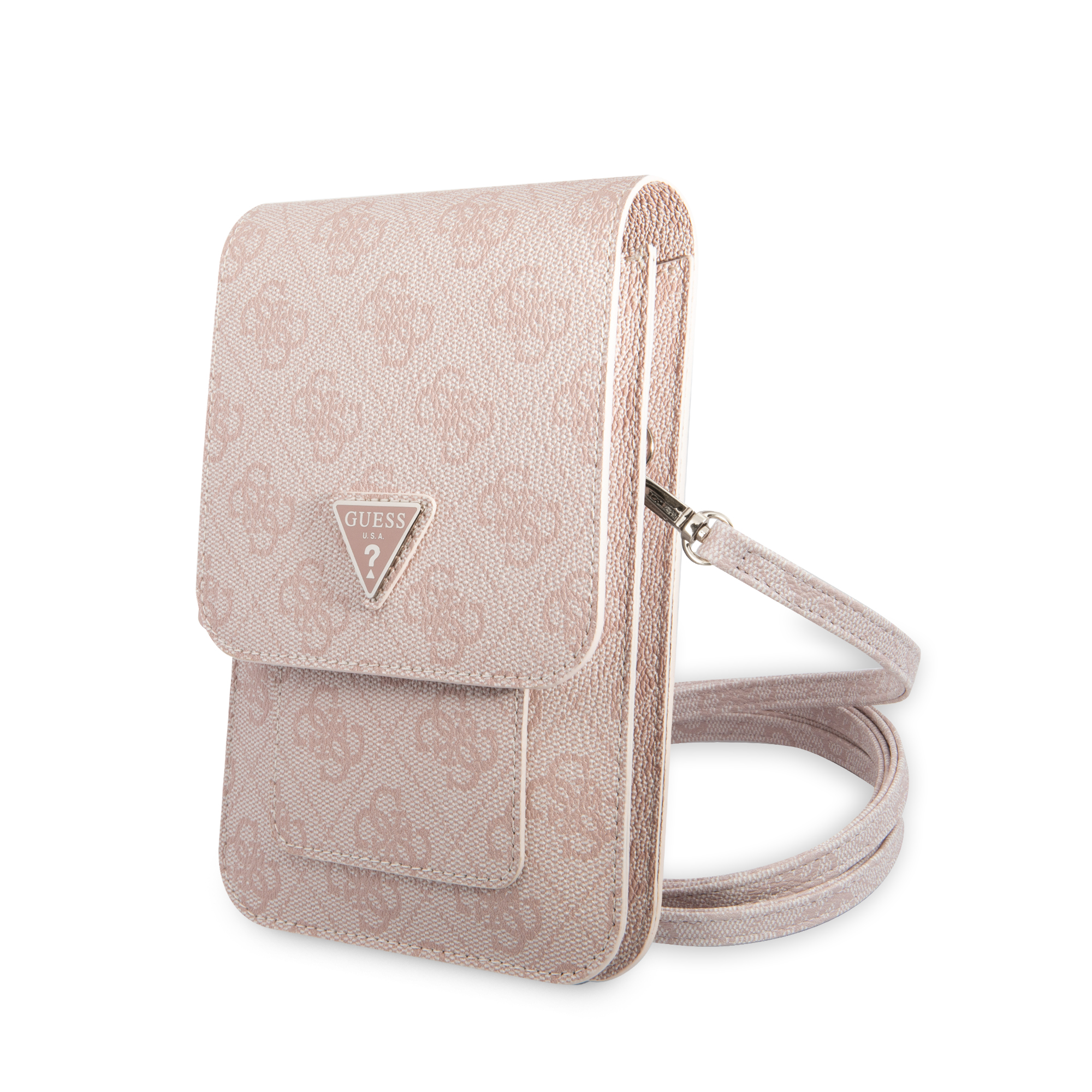 Foto 1 | Cartera Original Guess 4g Triángulo Rosa