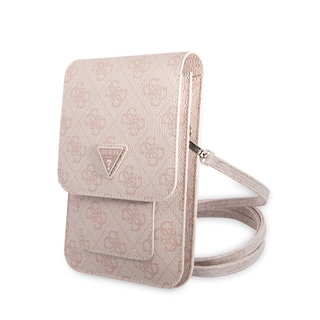 Foto 1 | Cartera Original Guess 4g Triángulo Rosa